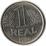 Um Real - Moeda Recolhida, Cara